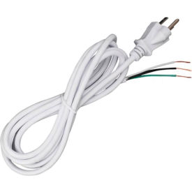 8 Ft. Heavy Duty Cord Set 18/3 SJT -105-#176;C, White