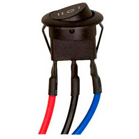 80-2101 On-Off Metal Round Rocker Switch w/Diode