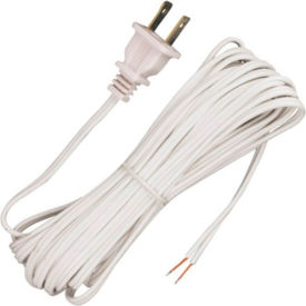 20 Ft. Cord Set, 18/2 SPT-1, White