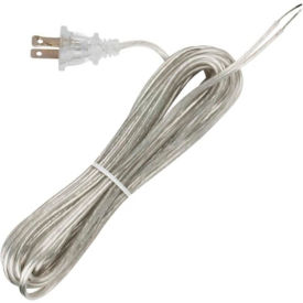 20 Ft. Cord Set, 18/2 SPT-1, Clear Silver