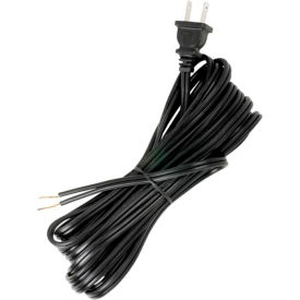 20 Ft. Cord Set, 18/2 SPT-2, Black