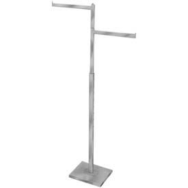 2 Straight Arm/Rectangular Tubing Rack- Satin Black
