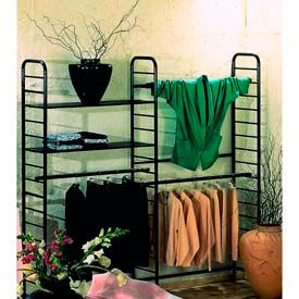 96" W x 16"D x 88"H Black Double High Wall Rack.