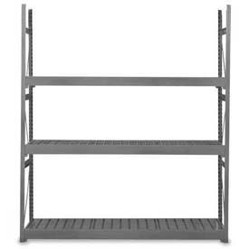 V-Grip 3 Level, Bulk Storage Rack, Steel Deck, Add On, 60"W x 15"D x 60"H, Evergreen