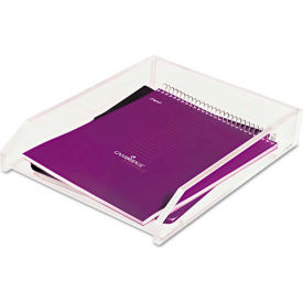 Clear Acrylic Single Letter Tray, Front Loading, 10-5/8"W x 13-7/8"D x 2-1/2"H
