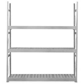V-Grip 3 Level, Bulk Storage Rack, Steel Deck, Add On, 60"W x 36"D x 84"H, Dove Gray