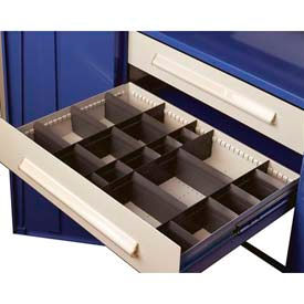 Wide Drawer / Bolted Shelving 36"W X 18"D X 12"H 400lb Capacity, Textured Black
