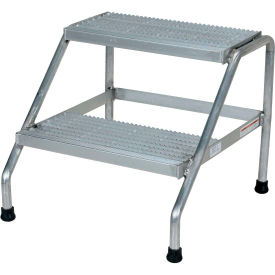 Aluminum Step Stand - 2 Step - Welded