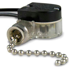 Nickel Pull Switch, SPST 6a 125 Vac, O/F