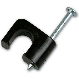 Coaxial Staple, 1/4", Clip-On - 25 pk.