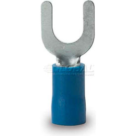 Spade Terminal, 16-14 Awg, 8-10 Stud, Blue - 75 pk.