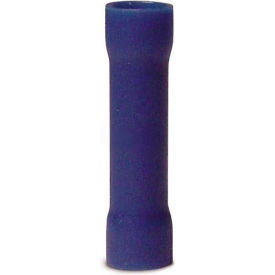 Butt Splice, 16-14 Awg, Blue - 100 pk.