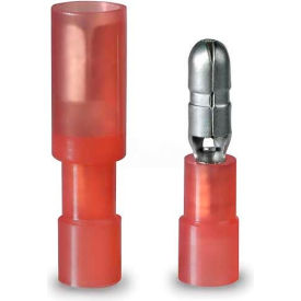Bullet Splice, M/F Pairs, 22-16 Awg, 0156" Plug, Red