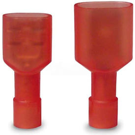 Fully Insulated Disconnect, M/F Pairs, 22-16awg, 250" Tab, Red - 10 pk.