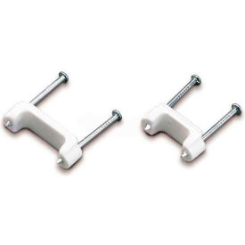 Plastic Staple, 3/4", White - 50 pk.