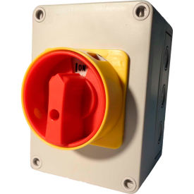 Enclosed Disconnect Switch; 25A, 3 Pole + Ground Terminal, Poly Impact Res, IP66, N4X, UL Certified