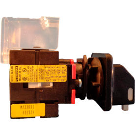 25A, 3-Pole Disconnect Switch, Black/Grey, Center-Mount, Lockout