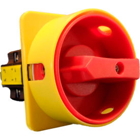 Disconnect Switch, 16A, 3-Pole, Red/Yellow, Front-Mount, Lockable
