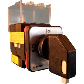 25A, 3-Pole Disconnect Switch, Black/Grey, Front-Mount, Lockout