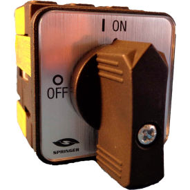 40A 3-Pole Disconnect Switch Black/Grey Front-Mount Lockable