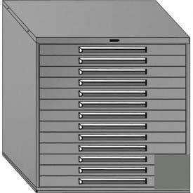 45"W Modular Cabinet 44"H, 13 Drawers No Divider, No Lock-Smooth Office Gray