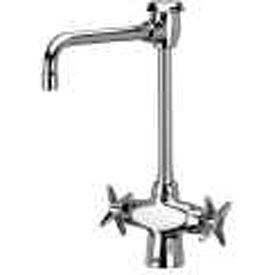 Double Lab Faucet with 6" Vacuum Breaker Spout and Four Arm Handles - Lead Free
