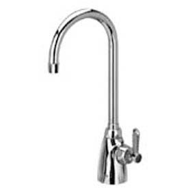 Single Lab Faucet with 5-3/8" Gooseneck and Lever Handle - Lead Free