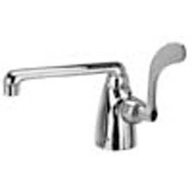 Single Lab Faucet with 8" Gooseneck and 4" Wrist Blade Handle - Lead Free