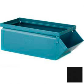 4-1/2"W x 8"D x 4-1/2"H Steel Bin Hopper Front Container, Black