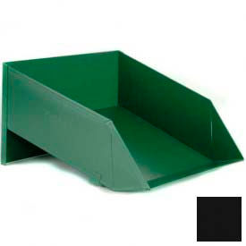 11-1/2"W x 12"D x 4"H Steel Assembly Bin, Black