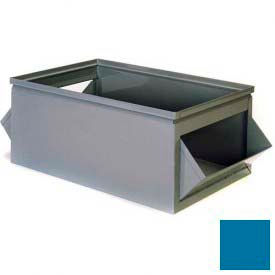 Steel Bin 1-881 - 10"W x 20"L x 8"H Double Steel Hopper Box, Blue