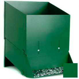 11-1/2"W x 12"D x 12-1/2"H Steel Assembly Bin With Hopper, Green