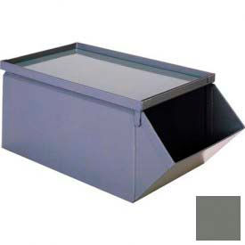 Top Cover For 12"W x 20-1/2"D x 9-1/2"H Steel Bins, Gray