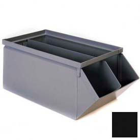 Removable Divider For 7-1/2"W x 15-1/2"D x 6"H Steel Bins, Black