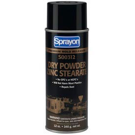 Sprayon Dry Zinc Stearate Release Agent, 12 oz. Aerosol Can