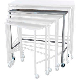 Blickman Stainless Steel Nesting Mobile Instrument Table, 40"W x 20"D