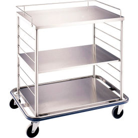 Open Case Cart with Solid Top and Shelf, 42"L x 29"W x 40-1/4"H