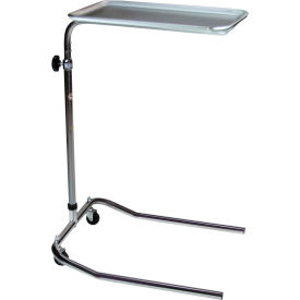 Single-Post Chrome Mayo Stand, 12-5/8" x 19-1/8" Tray