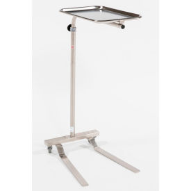 Single-Post Stainless Steel Mayo Stand, 12-5/8" x 19-1/8" Tray
