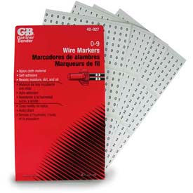 Wire Marker Booklet, 0-9