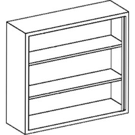 Stainless Steel Wall Cabinet with 2 Shelves, 35"W x 13"D x 30"H