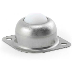 1" Nylon Main Ball with Two Hole Flange Carbon Steel Housing - 2"W