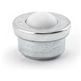 1" Nylon Ball Carbon Steel Machined Drop-In Ball Transfer