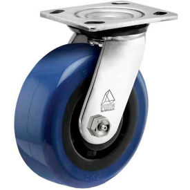 Prism Stainless Steel Swivel Caster - Eagle Urethane - 5" Dia.