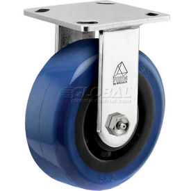 Prism Stainless Steel Rigid Caster - Eagle Urethane - 5" Dia.