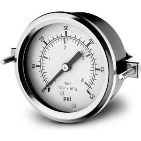 Dynamic 2 1/2 " Fluid Glycerine Filled Pressure Gage Panel 6000 PSI