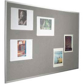 Fab-Tak Tackboard with Aluminum Trim 96"W x 48"H Granite