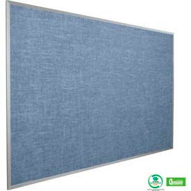 Vin-Tak Tackboard with Aluminum Trim 72"W x 48"H, Pacific Blue