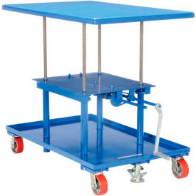 Hand Crank Operated Mechanical Post Table 24 x 36 Low Profile