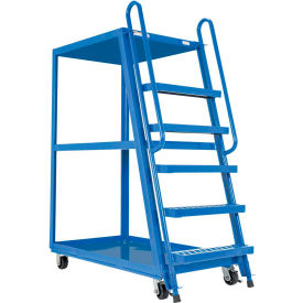 Steel Frame Cart w/3 Shelves, 1000 lb. Capacity, 58-1/8"L x 22"W x 73"H